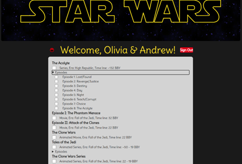 Star Wars site